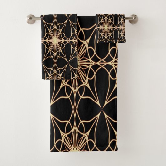Ensemble de serviettes de bain motif (En situation)