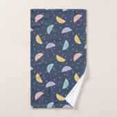Ensemble de serviettes de bain Motif à parapluie C (Serviette à main)