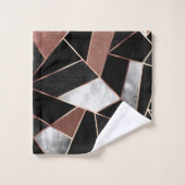 Ensemble de serviettes de bain Motif Abstrait rose (Gant de toilette)