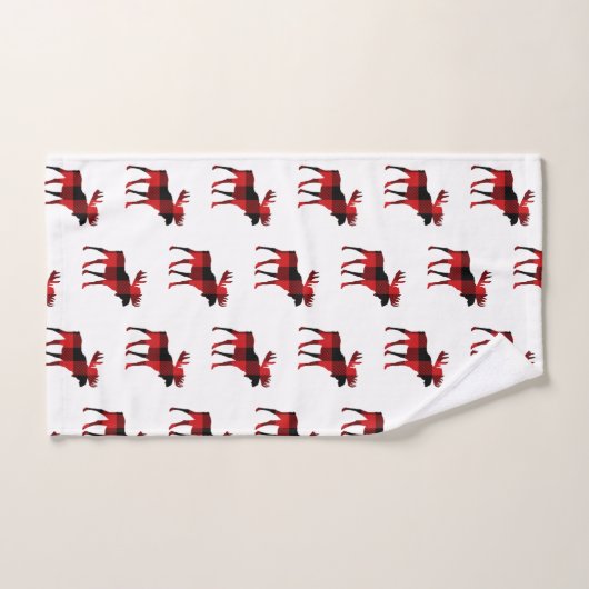 Ensemble de serviettes de bain Motif Cabine Moose (Serviette à main)