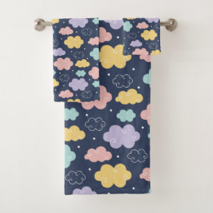 Ensemble de serviettes de bain Motif Cloud Cute Ka
