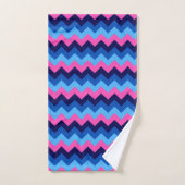 Ensemble de serviettes de bain Motif cool bleu ros (Serviette à main)