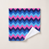 Ensemble de serviettes de bain Motif cool bleu ros (Gant de toilette)