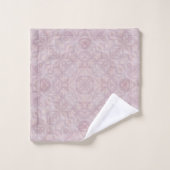 Ensemble de serviettes de bain Motif couleur rose (Gant de toilette)