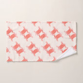 Ensemble de serviettes de bain motif crabe ton ter (Serviette à main)