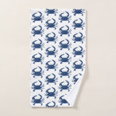 Ensemble de serviettes de bain Motif de crabe bleu (Serviette à main)