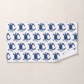 Ensemble de serviettes de bain Motif de crabe bleu (Serviette à main)