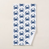Ensemble de serviettes de bain Motif de crabe bleu (Serviette à main)