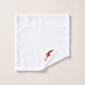Ensemble de serviettes de bain Motif de crabe roug (Gant de toilette)