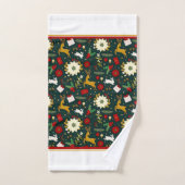 Ensemble de serviettes de bain motif de Noël (Serviette à main)