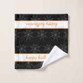 Ensemble de serviettes de bain Motif de Spiderweb (Gant de toilette)