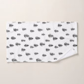 Ensemble de serviettes de bain Motif d'illustratio (Serviette à main)