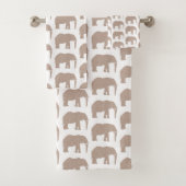 Ensemble de serviettes de bain Motif Elephant Safa (En situation)
