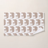 Ensemble de serviettes de bain Motif Elephant Safa (Serviette à main)