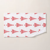 Ensemble de serviettes de bain Motif en Arbre de N (Serviette à main)