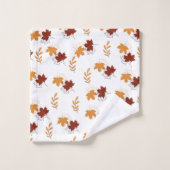 Ensemble de serviettes de bain Motif Feuille orang (Gant de toilette)
