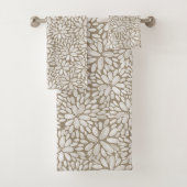 Ensemble de serviettes de bain Motif Floral Bloom (En situation)