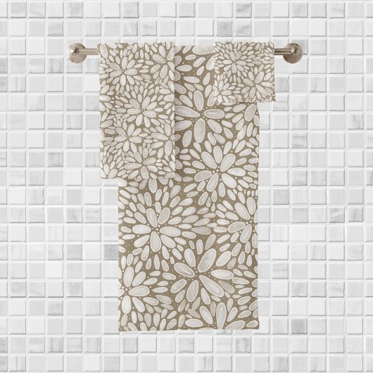 Ensemble de serviettes de bain Motif Floral Bloom