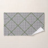 Ensemble de serviettes de bain Motif Hexagon blanc (Serviette à main)