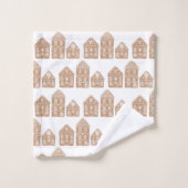 Ensemble de serviettes de bain Motif Maison en pai (Gant de toilette)