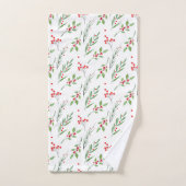 Ensemble de serviettes de bain Motif mixte Noël (Serviette à main)