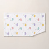 Ensemble de serviettes de bain Motif Pastel Kawaii (Serviette à main)