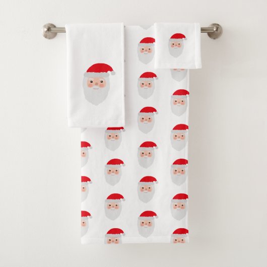 Ensemble de serviettes de bain Motif père Noël Pai (En situation)