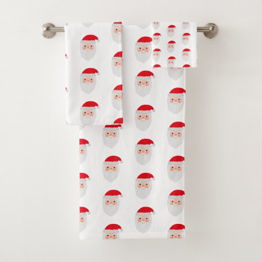 Ensemble de serviettes de bain Motif père Noël Pai (En situation)