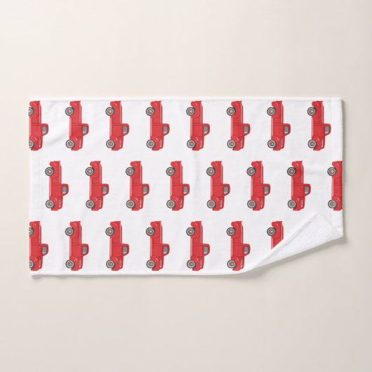 Ensemble de serviettes de bain Motif rétro de cami (Serviette à main)