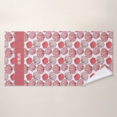 Ensemble de serviettes de bain Motif rose Seashell (Serviette de bain)