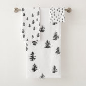 Ensemble de serviettes de bain Motif Tree Mountain (En situation)