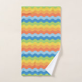 Ensemble de serviettes de bain Motif Vagues multic (Serviette à main)
