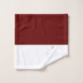 Ensemble de serviettes de bain nautique bordeaux c (Gant de toilette)