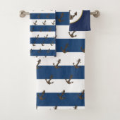 Ensemble de serviettes de bain nautiques KiniArt A (En situation)