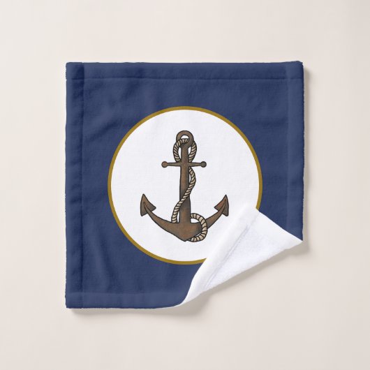 Ensemble de serviettes de bain nautiques KiniArt A (Gant de toilette)