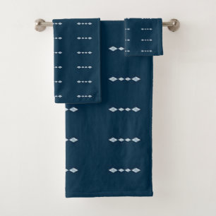 Ensemble de serviettes de bain "Navy Blue Patterne