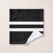 Ensemble de serviettes de bain noir blanc personna (Gant de toilette)