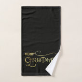Ensemble de serviettes de bain Noir & Or (Serviette à main)