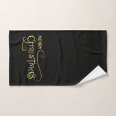 Ensemble de serviettes de bain Noir & Or (Serviette à main)