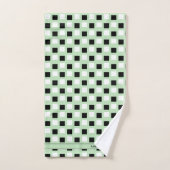 Ensemble de serviettes de bain Noir Vert Ferme mod (Serviette à main)