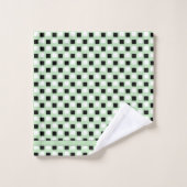 Ensemble de serviettes de bain Noir Vert Ferme mod (Gant de toilette)