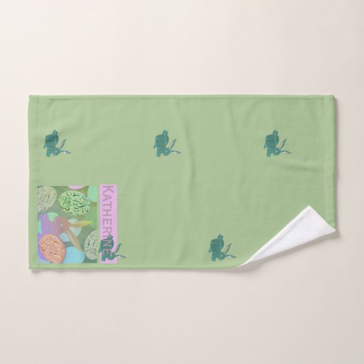 Ensemble de serviettes de bain oeufs de lapin de P (Serviette à main)