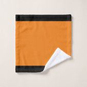 Ensemble De Serviettes De Bain Orange Et Black Spo (Gant de toilette)