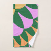 Ensemble de serviettes de bain Orange Green Scales (Serviette à main)