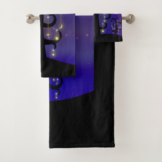 Ensemble de serviettes de bain Orchard of Stars (En situation)