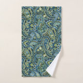 Ensemble de serviettes de bain Paisley vert forêt (Serviette à main)