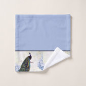 Ensemble de serviettes de bain paon et hydrangea (Gant de toilette)
