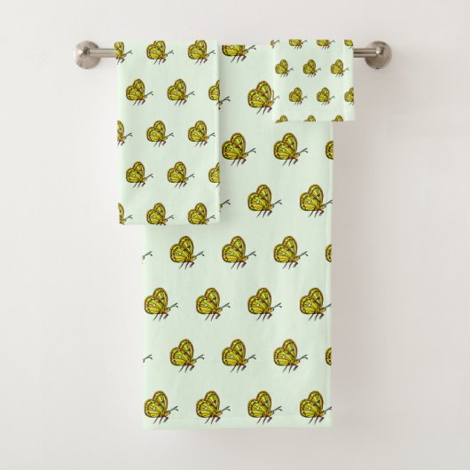 Ensemble de serviettes de bain papillon - Choisir (En situation)