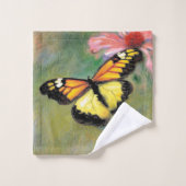 Ensemble de serviettes de bain Papillon de printem (Gant de toilette)