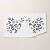 Ensemble de serviettes de bain "Papillon noir" (Serviette à main)